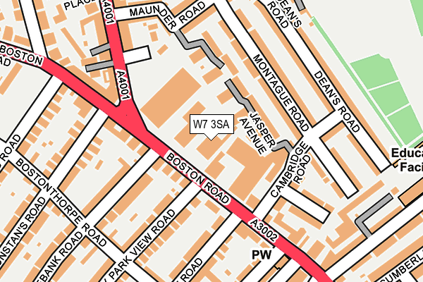 W7 3SA map - OS OpenMap – Local (Ordnance Survey)