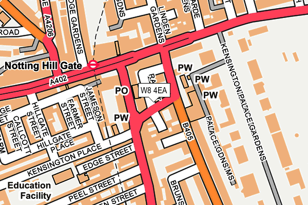 W8 4EA map - OS OpenMap – Local (Ordnance Survey)