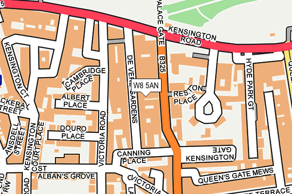 W8 5AN map - OS OpenMap – Local (Ordnance Survey)