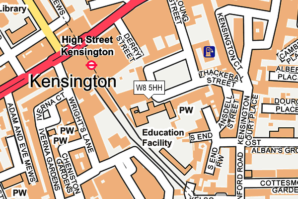 W8 5HH map - OS OpenMap – Local (Ordnance Survey)