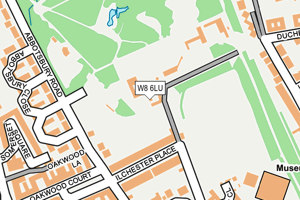 W8 6LU map - OS OpenMap – Local (Ordnance Survey)