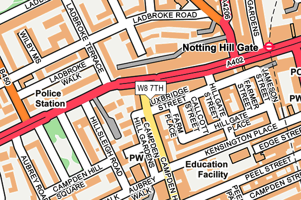 W8 7TH map - OS OpenMap – Local (Ordnance Survey)