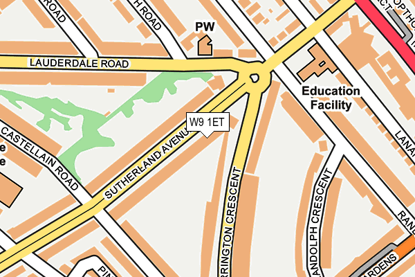 W9 1ET map - OS OpenMap – Local (Ordnance Survey)