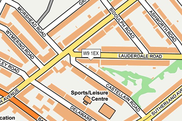 W9 1EX map - OS OpenMap – Local (Ordnance Survey)