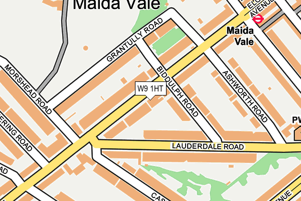 W9 1HT map - OS OpenMap – Local (Ordnance Survey)