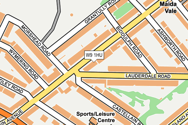 W9 1HU map - OS OpenMap – Local (Ordnance Survey)
