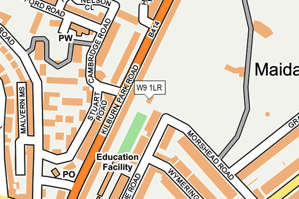 W9 1LR map - OS OpenMap – Local (Ordnance Survey)