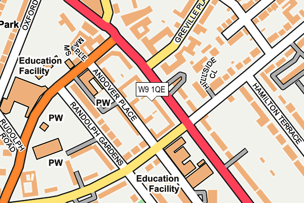 W9 1QE map - OS OpenMap – Local (Ordnance Survey)