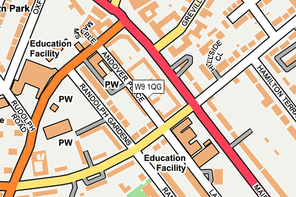 W9 1QG map - OS OpenMap – Local (Ordnance Survey)