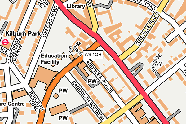 W9 1QH map - OS OpenMap – Local (Ordnance Survey)