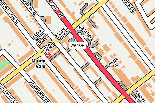 W9 1QP map - OS OpenMap – Local (Ordnance Survey)