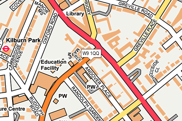 W9 1QQ map - OS OpenMap – Local (Ordnance Survey)