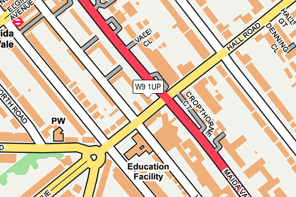 W9 1UP map - OS OpenMap – Local (Ordnance Survey)