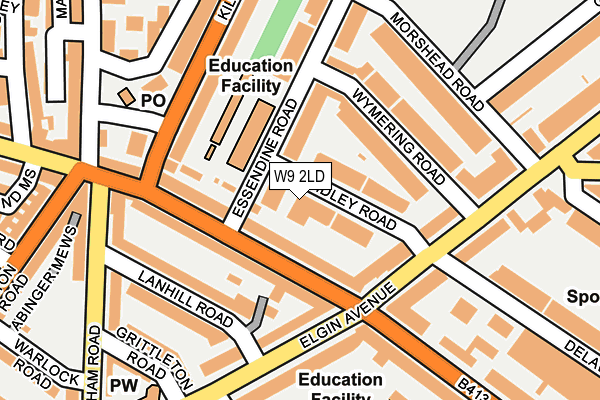 W9 2LD map - OS OpenMap – Local (Ordnance Survey)