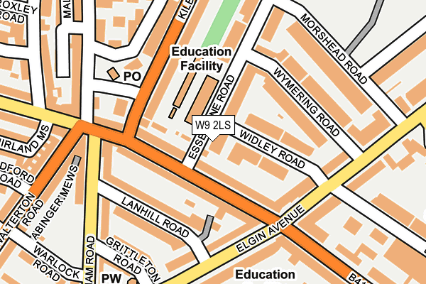 W9 2LS map - OS OpenMap – Local (Ordnance Survey)