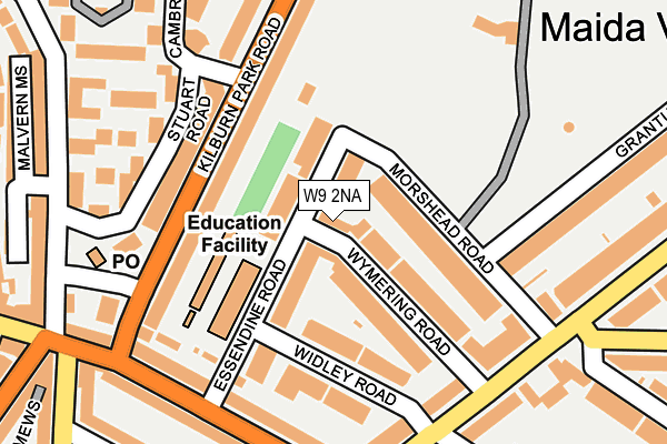 W9 2NA map - OS OpenMap – Local (Ordnance Survey)