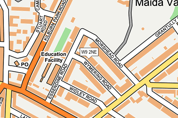 W9 2NE map - OS OpenMap – Local (Ordnance Survey)