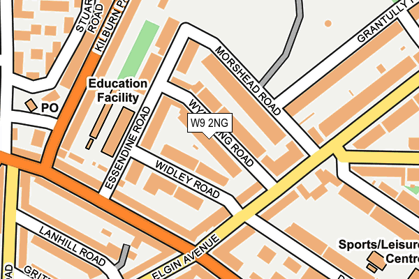 W9 2NG map - OS OpenMap – Local (Ordnance Survey)