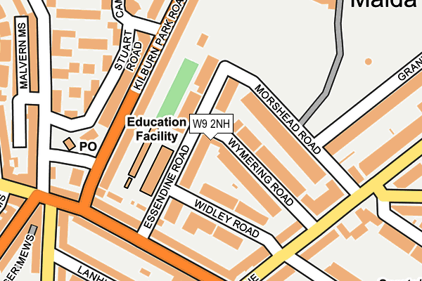 W9 2NH map - OS OpenMap – Local (Ordnance Survey)