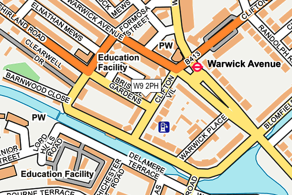 W9 2PH map - OS OpenMap – Local (Ordnance Survey)