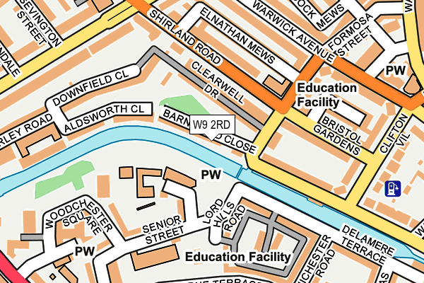 W9 2RD map - OS OpenMap – Local (Ordnance Survey)