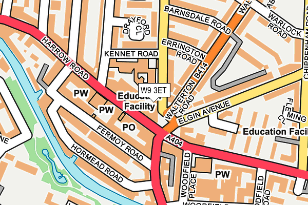 W9 3ET map - OS OpenMap – Local (Ordnance Survey)