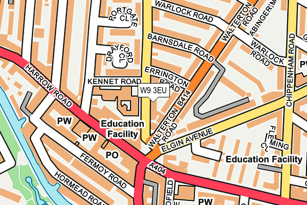 W9 3EU map - OS OpenMap – Local (Ordnance Survey)