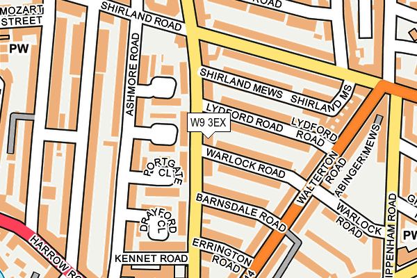 W9 3EX map - OS OpenMap – Local (Ordnance Survey)