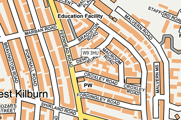 W9 3HU map - OS OpenMap – Local (Ordnance Survey)