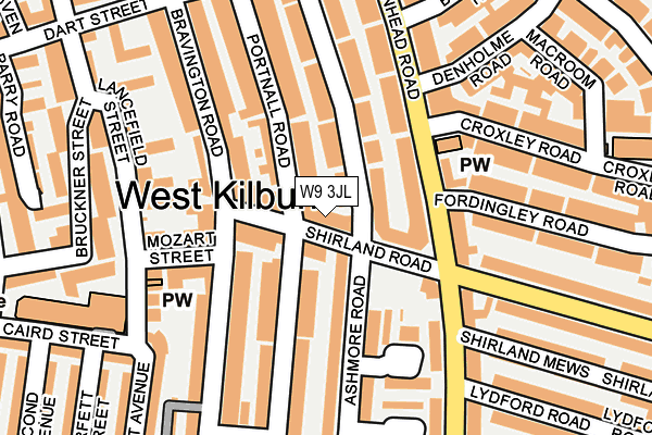 W9 3JL map - OS OpenMap – Local (Ordnance Survey)