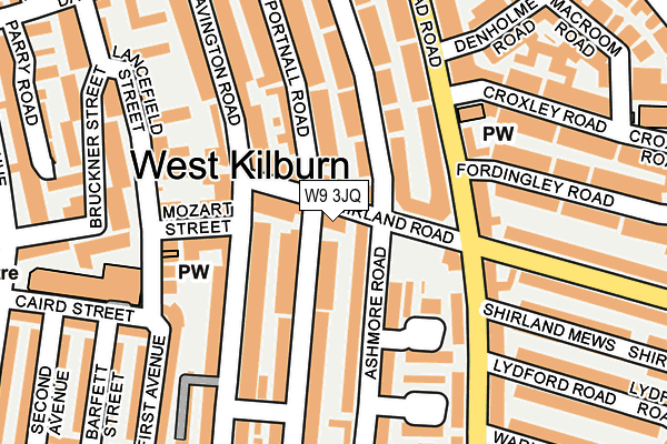 W9 3JQ map - OS OpenMap – Local (Ordnance Survey)