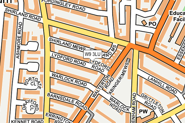 W9 3LU map - OS OpenMap – Local (Ordnance Survey)