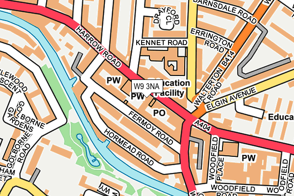 W9 3NA map - OS OpenMap – Local (Ordnance Survey)