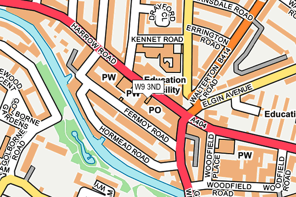 W9 3ND map - OS OpenMap – Local (Ordnance Survey)