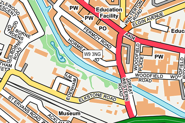 W9 3NG map - OS OpenMap – Local (Ordnance Survey)