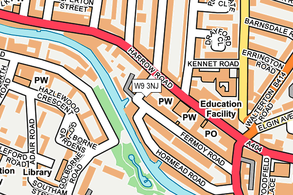 W9 3NJ map - OS OpenMap – Local (Ordnance Survey)