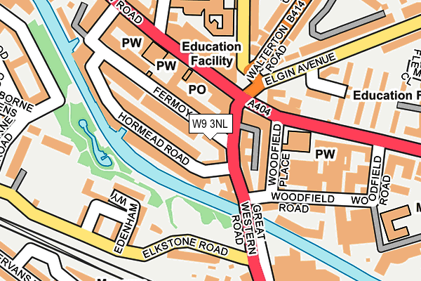 W9 3NL map - OS OpenMap – Local (Ordnance Survey)