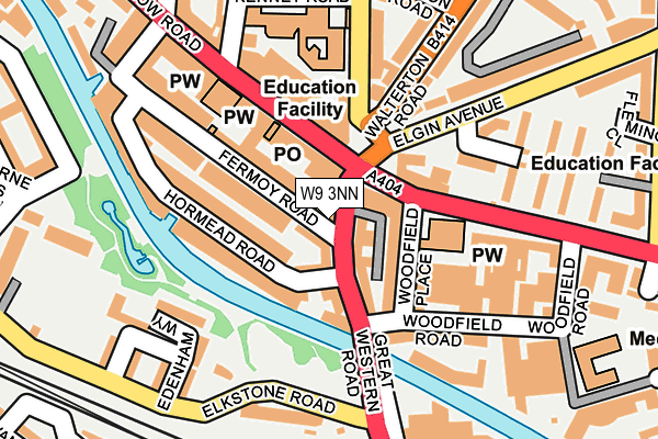 W9 3NN map - OS OpenMap – Local (Ordnance Survey)