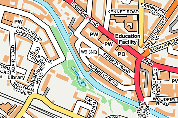 W9 3NQ map - OS OpenMap – Local (Ordnance Survey)