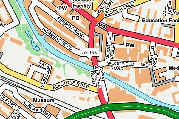 W9 3NX map - OS OpenMap – Local (Ordnance Survey)