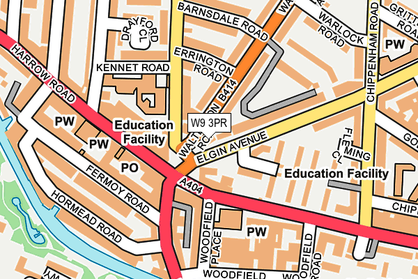 W9 3PR map - OS OpenMap – Local (Ordnance Survey)
