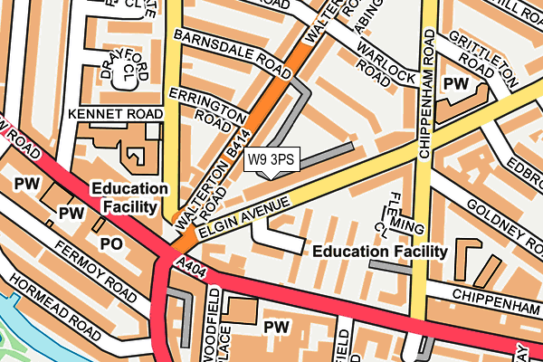 W9 3PS map - OS OpenMap – Local (Ordnance Survey)