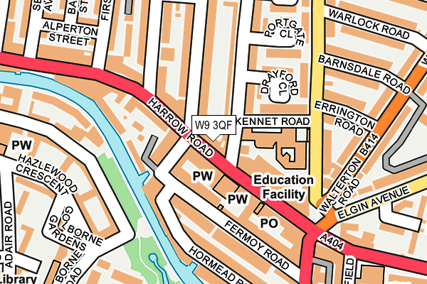 W9 3QF map - OS OpenMap – Local (Ordnance Survey)