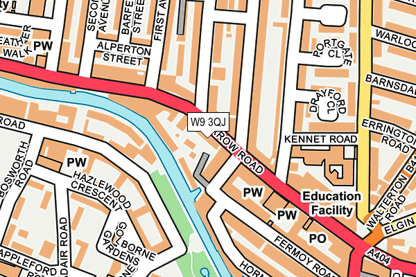 W9 3QJ map - OS OpenMap – Local (Ordnance Survey)
