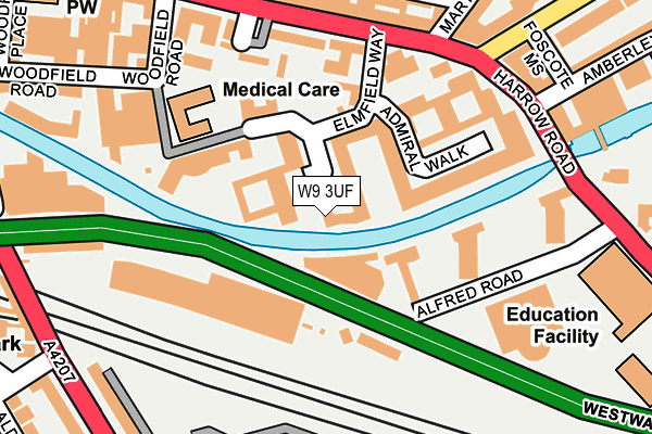 W9 3UF map - OS OpenMap – Local (Ordnance Survey)