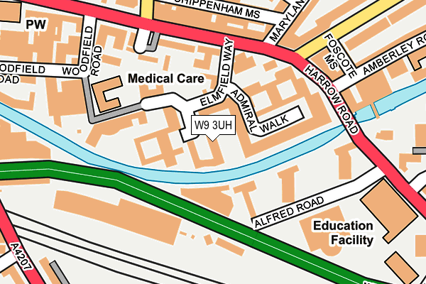 W9 3UH map - OS OpenMap – Local (Ordnance Survey)