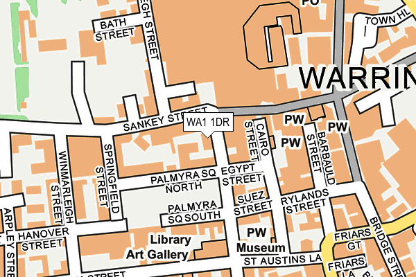 WA1 1DR map - OS OpenMap – Local (Ordnance Survey)