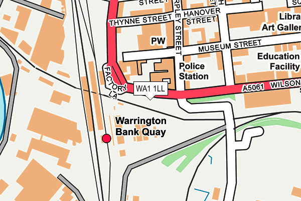WA1 1LL map - OS OpenMap – Local (Ordnance Survey)