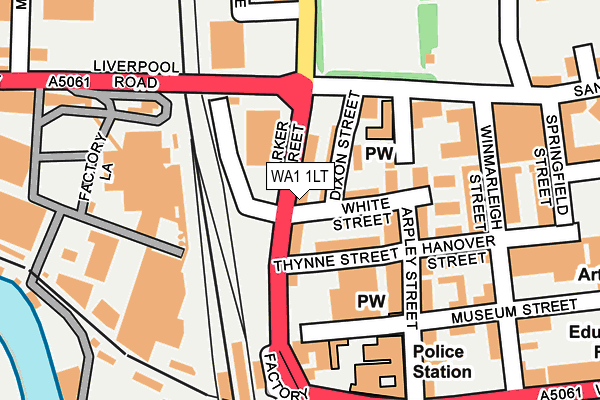 WA1 1LT map - OS OpenMap – Local (Ordnance Survey)