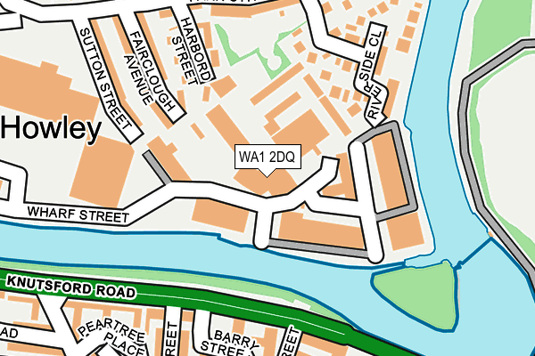 WA1 2DQ map - OS OpenMap – Local (Ordnance Survey)